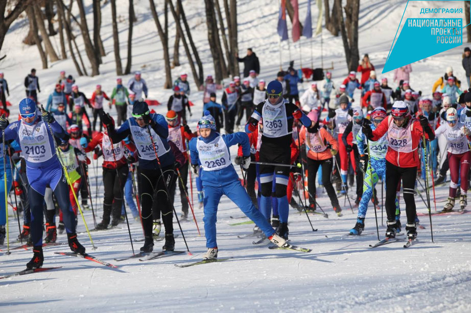 Более 6 тысяч жителей Хабаровского края вышли на старт «Лыжни России»